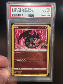 Pokemon Radiant Charizard 11/78 PSA 10 - Image 1