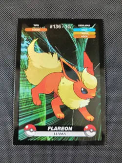 Pokemon 2024 Crealaser Database Set Peru Flareon 136 US Seller - Image 1
