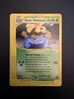 Pokemon TCG Best of Game Black Star Promo #7 Dark Venusaur WOTC 2002 - Image 1