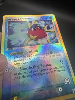 Carvanha #25/95 - Pokemon TCG - EX Team Magma vs. Team Aqua - Reverse Holo - LP - Image 3