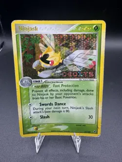 Ninjask - 13/102 EX Deoxys Pokemon - Reverse Holo Rare DMG - Image 1