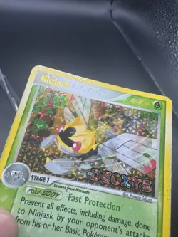 Ninjask - 13/102 EX Deoxys Pokemon - Reverse Holo Rare DMG - Image 3