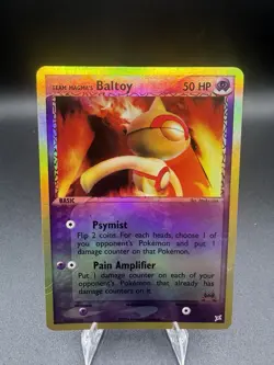 Team Magma's Baltoy Reverse Holo 32/95 Team Magma vs Team Aqua Pokemon HP/DMG - Image 1