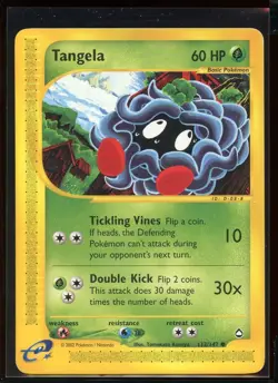 Tangela Common 112/147 Ex/LP E Series Aquapolis Pokemon - Image 1