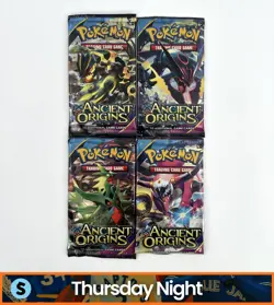 POKEMON TCG XY ANCIENT ORIGINS FULL ART SET LOT OF 4 BOOSTER PACKS - Image 1
