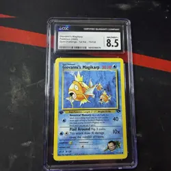 2000 Pokemon Gym Challenge 1st Edition Giovanni's Magikarp 73/132 (CGC 8.5) - Image 1