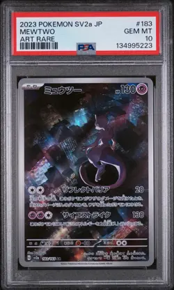 PSA 10 Pokemon Japanese Mewtwo 183/165 Pokemon 151 sv2a - Image 1
