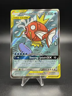 Magikarp & Wailord GX Alternate Full Art 161/181 Tag Team *READ* - Image 1