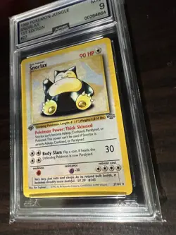 Pokemon 1999 1st Edition Jungle Snorlax #27 Non Holo AGS Mint 9 - Image 4