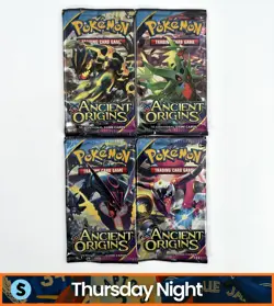 POKEMON TCG XY ANCIENT ORIGINS FULL ART SET LOT OF 4 BOOSTER PACKS - Image 1