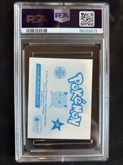 2000 Merlin Pokemon 2 Charizard Prism “Cracked Ice” Sticker #121 - PSA 9 - Image 2