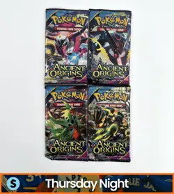 POKEMON TCG XY ANCIENT ORIGINS FULL ART SET LOT OF 4 BOOSTER PACKS - Image 1