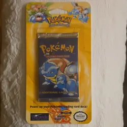Pokemon TCG Base Set Booster Pack Wizards of the Coast Blastoise 1999 - Image 1