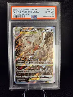 Hisuian Zoroark VSTAR #GG56 Crown Zenith Gallery 2023 PSA 10 Pokemon TCG - Image 1