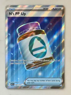 Pokemon N's PP Up 262/217 Ascended Heroes Full Art Ultra Rare ENGLISH NM/Mint - Image 1