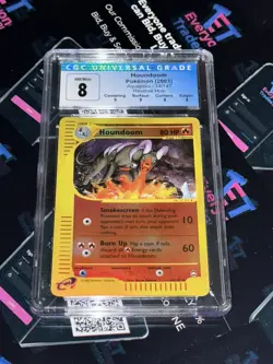 Pokemon CGC MINT 8 Aquapolis Houndoom 14/147 WOTC Reverse Holo Rare Nintendo TCG - Image 1