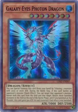 Yugioh! Galaxy-Eyes Photon Dragon (Blue) - LDS2-EN047 - Ultra Rare - 1st Edition - Image 1