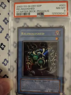 Yu-Gi-Oh! - Relinquished 2003 SDP-001 PSA Graded 8 NM-MT - Image 2