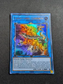 Yugioh - Knightmare Cerberus MAMA-EN070 1st Ultra Rare NM - Image 1