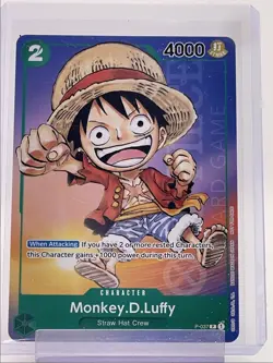 MONKEY D. LUFFY 2023 ONE PIECE PROMOTIONAL #P-037 Q5830 - Image 1