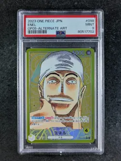 2023 One Piece ENEL OP05-098 Awakening of the New Era Alternate Art JPN PSA 9 - Image 1
