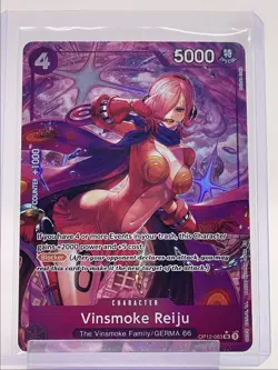 VINSMOKE REIJU 2025 ONE PIECE LEGACY MASTER SECRET RARE #OP12-063 Q5830 - Image 1