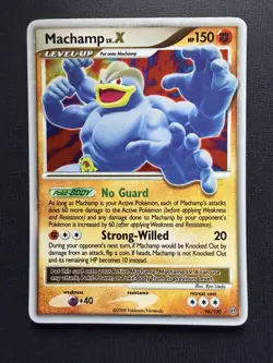 Pokemon TCG Machamp LV.X Holo Rare Card Stormfront 98/100 - Image 1