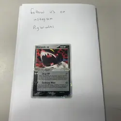 Pokemon 2005 Sharpedo EX Deoxys Holo Rare Card 104/107 TCG - Image 1