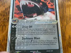 Pokemon TCG Sharpedo EX Deoxys 104/107 Holo Rare Card HP DMG Condition - Image 4