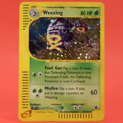 Pokemon TCG English Card WOTC e-Series Expedition Weezing 32/165 Holo Rare - Image 1