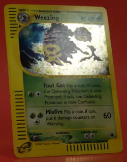 Pokemon TCG English Card WOTC e-Series Expedition Weezing 32/165 Holo Rare - Image 3
