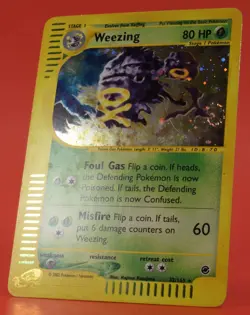 Pokemon TCG English Card WOTC e-Series Expedition Weezing 32/165 Holo Rare - Image 4