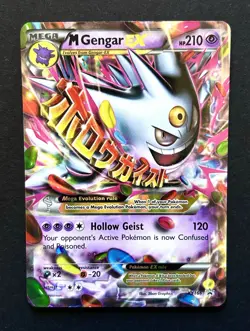 Pokemon Card - M Gengar EX XY166 Promo Collector Chest XY Black Star Promo Holo - Image 1