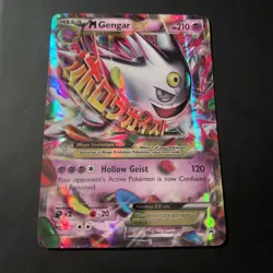 Pokemon Card - M Gengar EX XY166 Promo XY Black Star Promo Holo DMG - Image 1