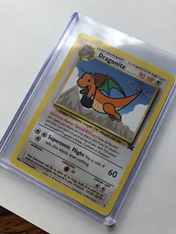 WOTC Dragonite Black Star Promo Card Rare Pokemon The First Movie Lightly Played - Image 3