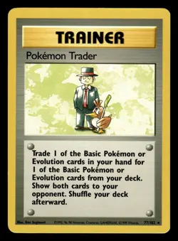 Pokemon Trader 77/102 Rare Base Set Pokemon Card - 6 - Image 1