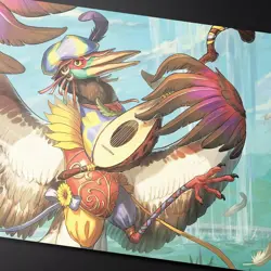 Bloomburrow magic standard card Playmat Magic Zinnia, Valley’s Voice - Image 1