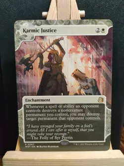 Karmic Justice Showcase - Wilds of Eldraine Enchanting Tales - NM (see pics) MTG - Image 1