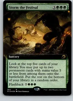 Storm the Festival (Extended Art) Innistrad: Midnight Hunt Foil - Image 1