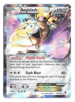 Aegislash EX Ultra Rare XY - Phantom Forces 65/119 Pokemon - Image 1