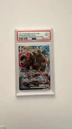 Pokemon TCG Blastoise VMAX SWSH103 Black Star Promo Near Mint Condition - Image 1