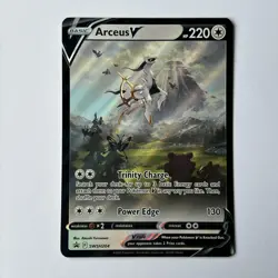 Arceus V SWSH204 Sword & Shield Holo Black Star Promo Pokemon TCG Card - Image 1