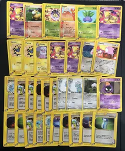 Pokemon Vintage E-Reader Lot of 33 Cards Expedition HP/MP Abra, Gastly, Bagon - Image 1