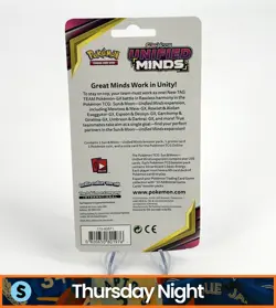 POKEMON SUN & MOON UNIFIED MINDS PIKACHU PROMO SEALED BOOSTER HANGER PACK - Image 2