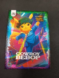 Cowboy Bebop (Pikachu) #186 - Galaxy Holo - Electric Pikachu Cosplay - Pokemon - Image 1