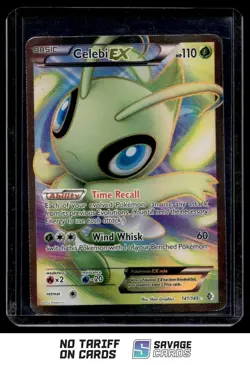 2012 Pokemon Black & White - Boundaries Crossed Celebi-EX #141/149 Basic/Rare - Image 1