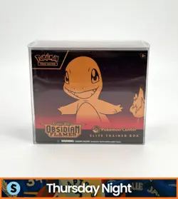 POKEMON CENTER TCG SCARLET & VIOLET OBSIDIAN FLAMES SEALED ELITE TRAINER BOX ETB - Image 1