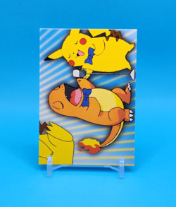 Pokemon Card - Charmander & Pikachu Singing P06 - Topps Series 3 - Image 1