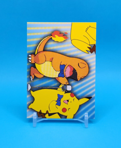 Pokemon Card - Charmander & Pikachu Singing P06 - Topps Series 3 - Image 2