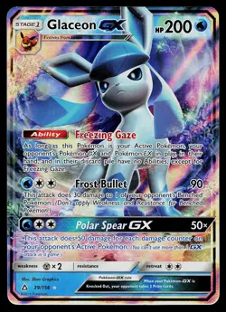 Pokemon Card - Glaceon GX Ultra Prism 39/156 Ultra Rare - Image 1